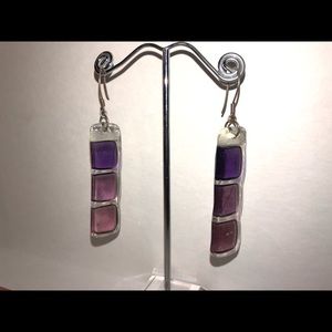 Glass earrings